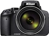 Nikon Coolpix P900 Digitalkamera (16 Megapixel, 83-fach optischer Megazoom, 7,5 cm (3 Zoll) RGBW-Display mit 921.000 Pixel, Full-HD-Video, Wi-Fi, GPS, NFC, bildstabilisiert) schwarz (DE Version)