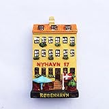 3D-Kühlschrankmagnet, Kopenhagen-Dänemark, Souvenir, Geschenk, Heim- und Küchendekoration, Kopenhagen-Dänemark-Kühlschrankmag