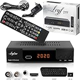 Kabelreceiver Kabel Receiver für digitales Kabelfernsehen Leyf Combo DVB-C und C2 (HDTV, DVB-T/T2, HDMI, SCART, USB 2.0, WLAN optional) + HDMI Kab