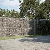 ShGaxin Gabione mit Deckel 950x100x200 cm Verzinktes Eisen, Gabionen Zaun, Steinkorb Garten, Gabionenkörbe, Gabionen Gitter, Dekorative Zã¤UNE - 3295242