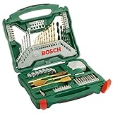 Bosch Accessories Bosch 70tlg. X-Line Titanium Bohrer und Schrauber Set (Holz, Stein und Metall, Zubehör Bohrmaschine)