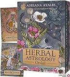 Herbal Astrology Orakel: 55 Karten mit Botschaften und Anleitungen (Stülpdeckelschachtel mit Goldprägung, Astrologie Orakelkarten, für moderne Grüne Hexen/Green Witches, Deutsch)