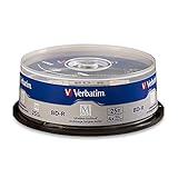 Verbatim 98809 M-DISC BD-R 25GB/1-4x, 25-Disc Cakebox
