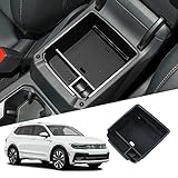SHAOHAO Kompatibel mit VW Tiguan MK2 AD1 2016-2022 2023 Mittelkonsole Armlehne Aufbewahrungsbox Zubehör Mittelarmlehne Organizer Tray, Multifunktionaler H