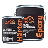 CAIRCON 2K Bodenbeschichtung Epoxidharz Bodenfarbe Garage Betonfarbe Anthrazitgrau - 5Kg
