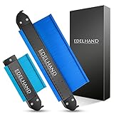 EDELHAND© Konturenlehre groß mit Feststeller | Praktisches 2er-Set für präzise Messung | Konturmessgerät als Vervielfältigungslehre mit extra Tiefe | Handwerker Werkzeug Gadget | 25cm und 12
