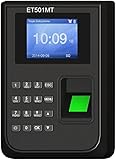 Rechnendes Terminal ET501MT für bis zu 10 Personen inkl. 10 Schlüsselanhänger/Zeiterfassung-Terminal Fingerprint/Rückgabe 30 Tage / 3 Jahre G