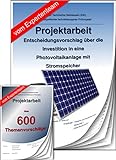 Technischer Betriebswirt Projektarbeit Präsentation IHK Photovoltaik +