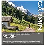 Garmin Unisex – Erwachsene TOPO Alps PRO,Download Voucher Topografische Karte, Schwarz, Einheitsgröß