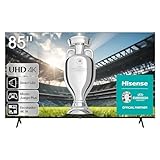 Hisense 85E6KT 215 cm (85 Zoll), 4K UHD, HDR, Dolby Vision, Triple Tuner, Smart-TV, Bluetooth, WiFi, Alexa Built-In, DTS Virtual X, Hotel Mode, Schw