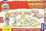 KOSMOS 683481 Mein erstes Story Puzzle Meine Freundin Conni, Conni hat Geburtstag, interaktives Puzzle, Mitmach-Geschichte, 15 große Puzzle-Teile für Kinder ab 3 J