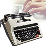 Altmodische, traditionelle tragbare manuelle Schreibmaschine – Vintage-Schreibmaschine für einen nostalgischen Flow, Vintage-Schreibmaschinen, erleben Sie den Charme der Alten Tag