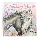 Depesche 12469 Miss Melody - Malbuch Special, mit 20 traumhaften Pferde Motiven, zum malen mit Stiften oder zarten Wasserfarb