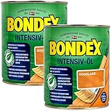 Bondex Douglasien Intensiv Öl, 1,5 Liter - sprühbares Schutz- und Pflegeöl für Innen und Aussen, Gartenmöbel und Terrassenö