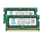 8GB Kit (2x4GB) DDR3L-1600 SODIMM PC3 PC3L 12800S 4GB 204-Pin 2Rx8 DDR3 1600MHz Unbuffered Non-ECC 1.35V CL11 Dual Rank Notizbuch Arbeitssp
