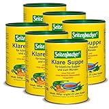 Seitenbacher Klare Suppe I Gemüsebrühe I der Allrounder I ohne Fett I ergiebig I vegan I glutenfrei I lactosefrei I 6er Pack (6x 500 g)