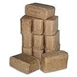 Holzbriketts aus Nadelholz 10 kg – Umweltfreundliche Wärmequelle für Kamine und Öfen, CO2-neutral und nachhaltig, Langanhaltende Brenndauer, Keine Z