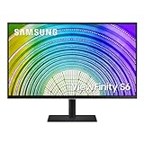 Samsung ViewFinity S6U Business Monitor, 32 Zoll, VA-Panel, 2.560 x 1.440 Pixel, Freesync, Bildwiederholrate 75 Hz, Reaktionszeit 5 ms, USB-C mit 90W Laden, Pivot, Schw