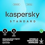 Kaspersky Standard Anti-Virus 2024 | 1 Gerät | 1 Jahr | Umfassender Schutz | Online-Banking Schutz | Leistungsoptimierung | PC/Mac/Mobile | Aktivierungscode per E