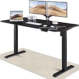 Desktronic Höhenverstellbarer Schreibtisch 160x80 cm - Stabiler Schreibtisch Höhenverstellbar Elektrisch - Standing Desk mit Touchscreen und Integrierten Ladesteck