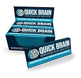 Quick Brain, Natürliches Koffein mit Langzeiteffekt (7 Stk.) – 80mg Koffein, Mate + Guaraná + Grüntee + Kaffeebohnen – Made in Germany + veg