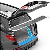 Auto Ladekantenschutz Folie für Skoda Octavia Combi 3 (III) 5E I 2012-2020 - Stoßstangenschutz, Kratzschutz, Lackschutzfolie - Carbon Optik Selbstkleb