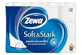 Zewa Soft und Stark Toilettenpapier, weiches, reißfestes WC-Papier 3-lagig in Tempo Qualität, 1 x Vorratspack mit 24 R