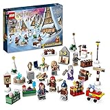 LEGO 76418 Harry Potter Adventskalender 2023, Weihnachtskalender mit 24 Geschenken inkl. 18 Hogsmeade Mini-Modelle und 6 Minifiguren wie Hermine Granger und Draco Malfoy, Spielzeug zu W