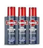 Alpecin Anti-Schuppen Shampoo A3, 3 x 250 ml - Bei schuppender Kop