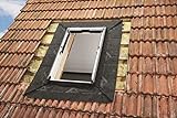 Original Roto EZB Anschluss-Schürze Außen ASA | Montageschürze für Roto Dachfenster der Baureihe Q | für zuverlässigen Schutz vor Feuchtigkeit und Witterungseinflüssen | Größe 114/xxx