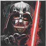 Open Road Brands Disney Star Wars Darth Vader und Lichtschwert Galerie verpackte Leinwand Wanddekoration – auffällige Darth Vader Wandkunst für Z