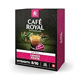 Café Royal Lungo Forte 36 Kapseln für Nespresso Kaffee Maschine - 8/10 Intensität - UTZ-zertifiziert Kaffeekap