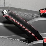 Handbremsengriffe für Audi SQ5 SUV FY/80A SUV 2017-2024 Handbremsen Abdeckung Handbremse Cover Universal Handbremse Griff,cortex-black leather black