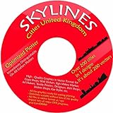 Vektoren CD / DVD 3 - 200 Skylines Städte England / UK 800 Stück für Wandtattoos, Aufkleber, Textildruck