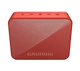 Grundig GBT Solo Red - Bluetooth Lautsprecher, 30 Meter Reichweite, mehr als 20 Std. Spielzeit, R