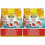 Tetra Pond Koi Sticks – Koifutter für farbenprächtige Fische und eine verbesserte Wasserqualität, 4 L (Packung mit 2)