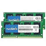 TECMIYO 4GB Kit (2x2GB) PC2 5300s DDR2 667MHz 2RX8 Dual Rank PC2-5300 DDR2-667 1,8V 200pin Sdram Sodimm Non-ECC Ungepuffertes SODIMM Laptop-Speicher-Ram-M