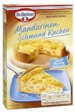 Dr. Oetker Mandarinen-Schmand Kuchen, 4 x 460 g, Backmischung für Schmand-Kuchen mit fruchtig-frischem Geschmack, einfache Zubereitung & gelingsicheres Back
