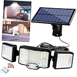 Holibanna 192 Solarbedienungsleuchte Outdoor-Solarleuchte Solarleuchten im Garten Solarleuchten für Zaun Solar-Wandleuchte Solarleuchten für den Außenbereich Abs Black