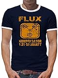 TShirt-People Flux Kompensator 1.21 Gigawatt T-Shirt Herren XL Dunkelb