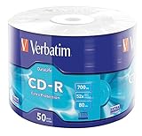 Verbatim CD-R Extra Protection, CD-Rohlinge mit 700 MB Datenspeicher, ideal für Foto- und Video-Aufnahmen, kompatibel mit jedem konventionellen CD-Laufwerk, 50er Pack Sp