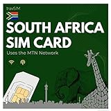 travSIM Südafrika SIM Karte | Nutzt das MTN Netzwerk | 25GB Mobile Daten bei 4G/5G Geschwindigkeit | Die SIM Karte für Südafrika funktioniert in kompatiblen Android & iOS Geräten | Gültig für 28 Tag