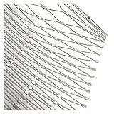 Aoisavch Mesh 10CM 304 Edelstahl Sicherheit Treppe Rail Net, Proofing Balkon sicheres Netz, Treppe Fall Prävention Netz (1.2x3m)