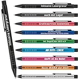 Your Gravur - Kugelschreiber mit Gravur | Kosmos - personalisierter Stift - Werbekugelschreiber in verschiedenen Farben mit Wunschgravur - Anzahl: 50