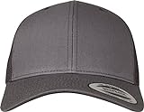 YUPOONG Flexfit Snapback Unisex Baseball-Mütze | Trucker Kappe Mesh Basecap, Grau (dunkel grau), Gr. O