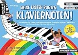 Meine ersten bunten Klaviernoten! Die beliebtesten Kinder- & Weihnachtslieder für Klavier, Keyboard & Melodica (inkl. Tastenaufkleber, QR-Codes & Audio-Download). Bunte Noten für Anfäng