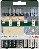 Bosch Accessories 10tlg. Stichsägeblatt Set Wood and Metal (Holz und Metall, Zubehör Stichsäge T-Schaftaufnahme)