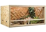 OSB Terrarium, Holzterrarium 120x60x60 cm mit Seitenbelüftung