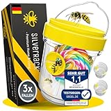 SilverRack Wespenfalle 3er Set - Wespenfalle für draußen - Wespen vertreiben - Mittel gegen Wespen - Wespenabw