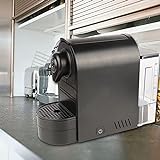Tragbare Kaffeemaschine mit Schwarzen Kapseln für zu Hause – Robuste und Langlebige Espressomaschine, Einfach zu Bedienen und zu Steuern, Kompaktes und Stilvolles Design –